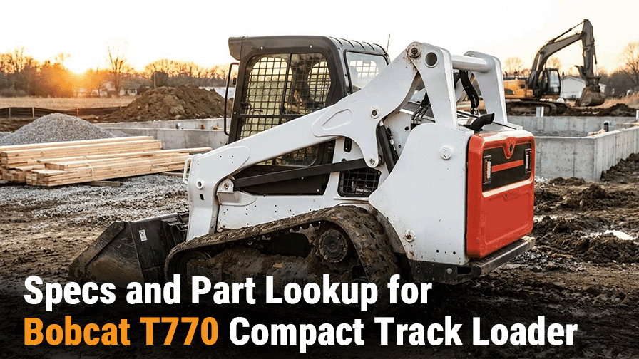 Specs and Parts Lookup for Bobcat T770 Compact Track Loader
