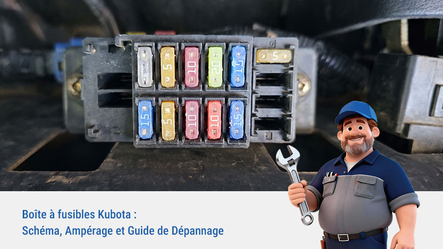 Boîte à fusibles Kubota : Schéma, Ampérage et Guide de Dépannage