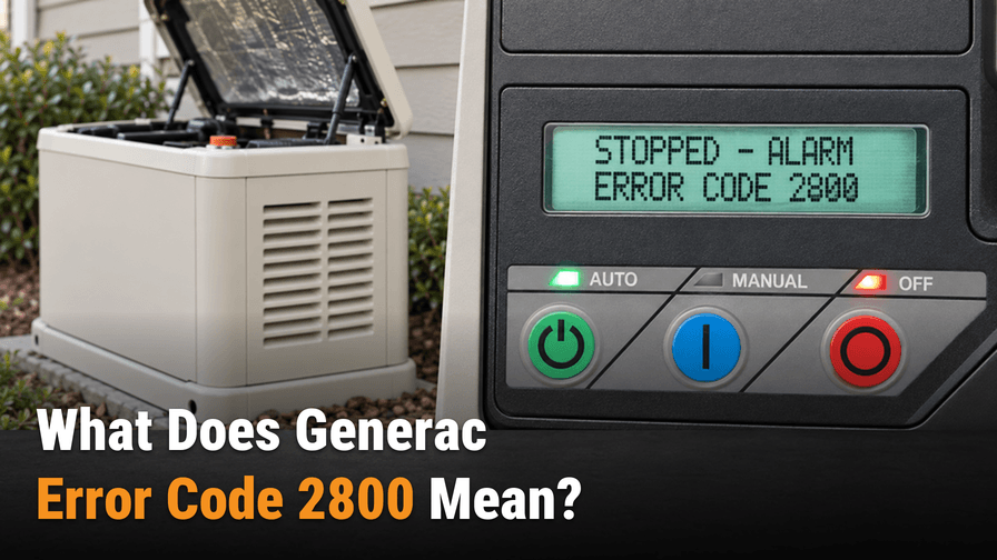 Generac Error Code 2800: Auxiliary Shutdown Fix Explained!