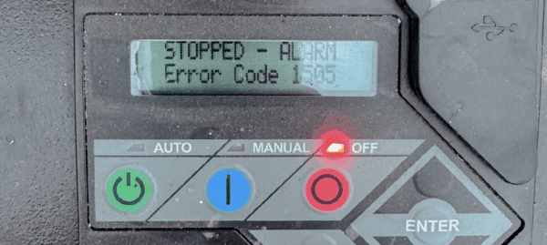 Generac Error Code 1505: RPM Sense Loss