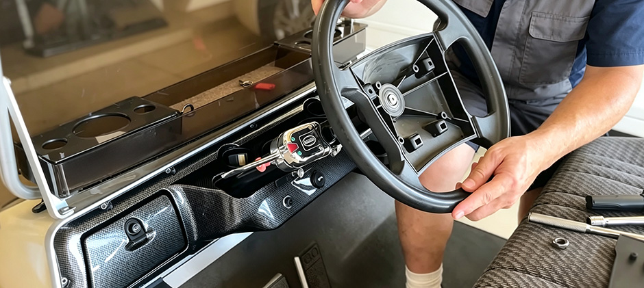 golf cart dashboard upgrade