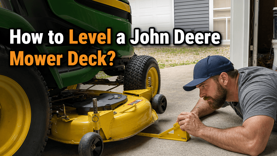 How to Level a John Deere Mower Deck?