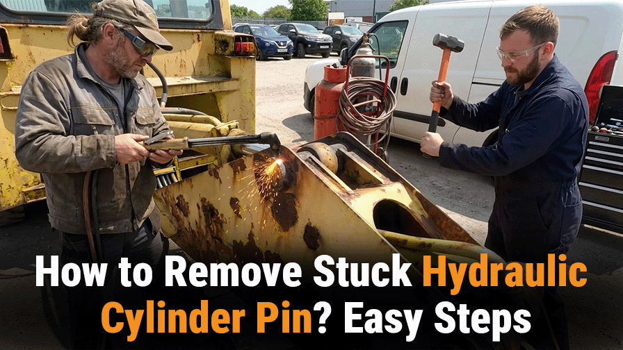Got A Stuck Hydraulic Cylinder Pin? New Easy Way to Remove It