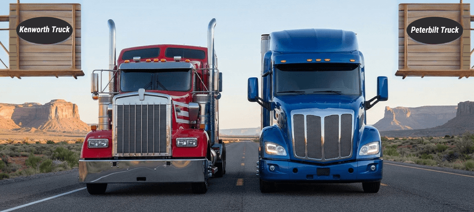 Kenworth vs Peterbilt truck