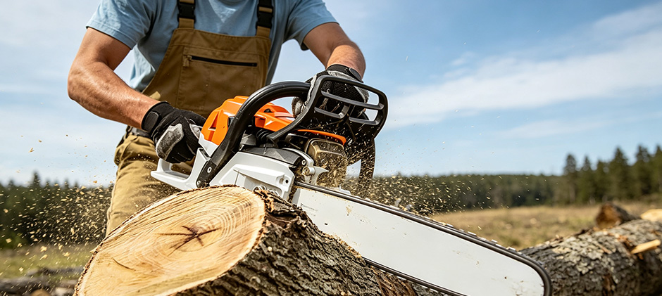 Oil your chainsaw