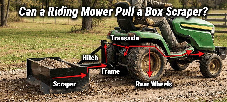 Can Your Riding Mower Pull A Box Scraper Safely?