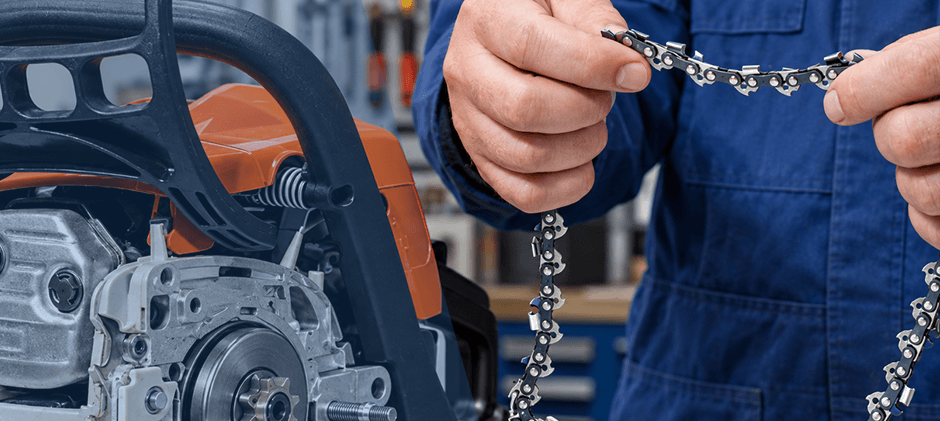 how to install the chainsaw chain in the right direction