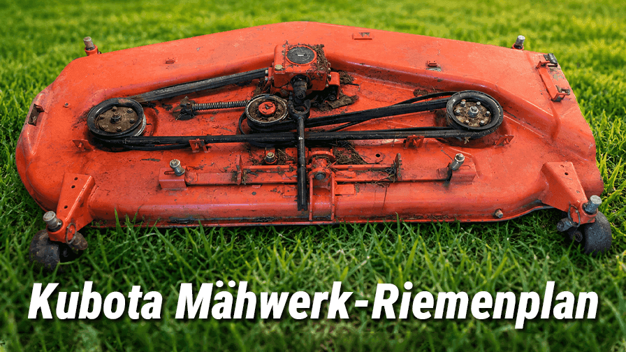 Kubota Mähwerk-Riemenplan