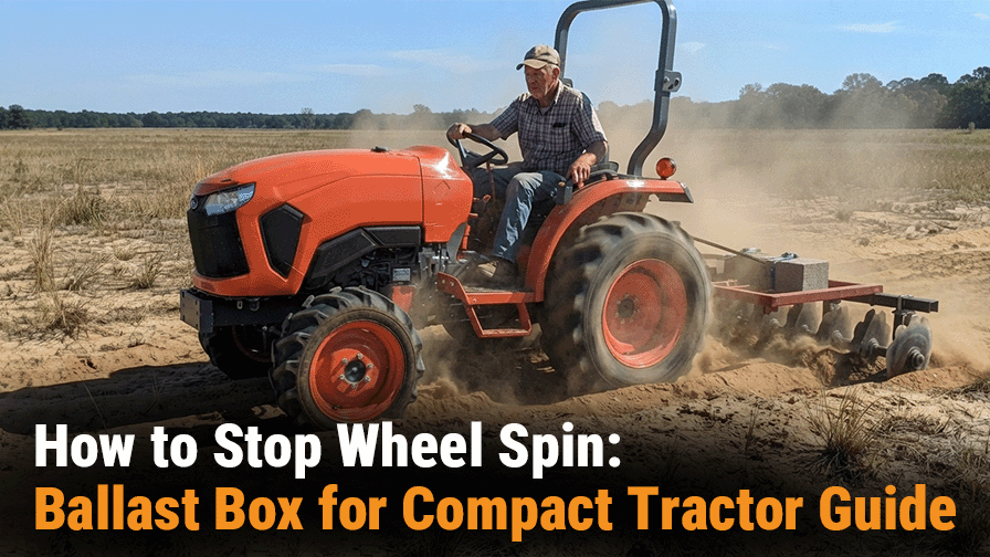 How to Stop Wheel Spin: Ballast Box for Compact Tractor Guide