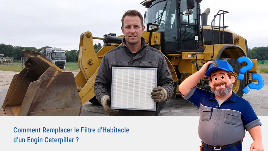 Comment Remplacer le Filtre d’Habitacle d’un Engin Caterpillar ?