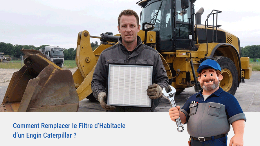 Comment Remplacer le Filtre d’Habitacle d’un Engin Caterpillar ?