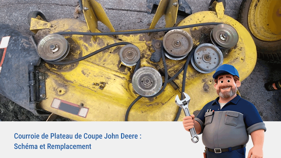 Courroie de Plateau de Coupe John Deere : Schéma et Remplacement