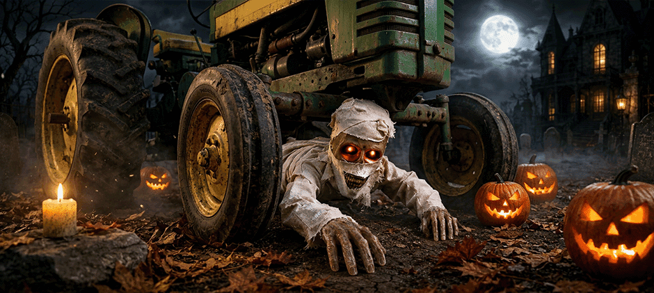 Halloween Animated Crawling Mummy Ghost Decoration, LED Red Glowing Eyes, Sound Activated Creepy Screams - Halloween gift ideas 