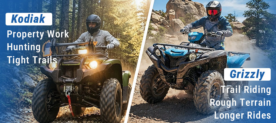 Yamaha Kodiak Vs Grizzly