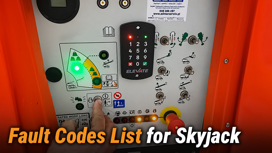 Skyjack Fault Codes List: Quick Reference for Fast Troubleshooting