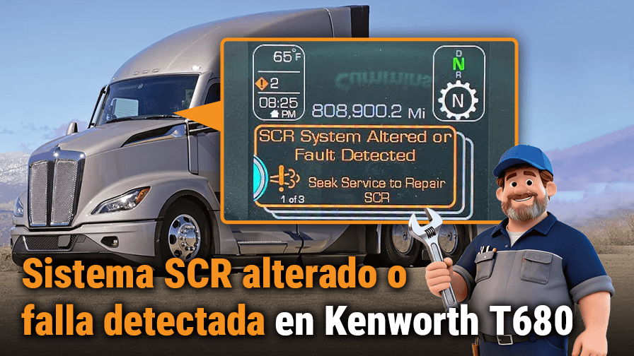 Fallo SCR Kenworth T680: guía de diagnóstico