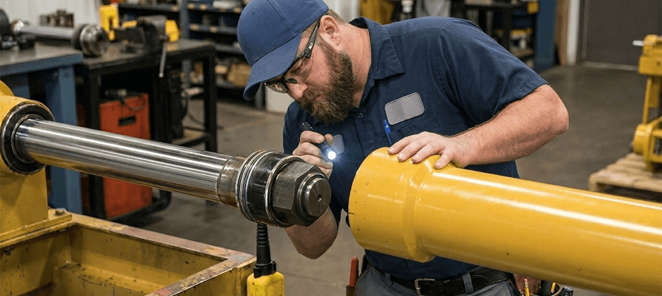hydraulic cylinder reseal or rebuild